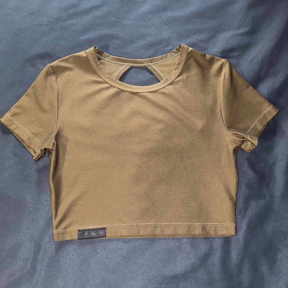 Alphalete Open Back Crop Top